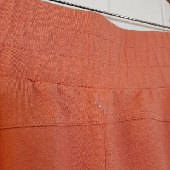 Joy Lab Sweatpants Orange Women Size XS / S Joggers High Waist With Pockets - Picture 9 of 10